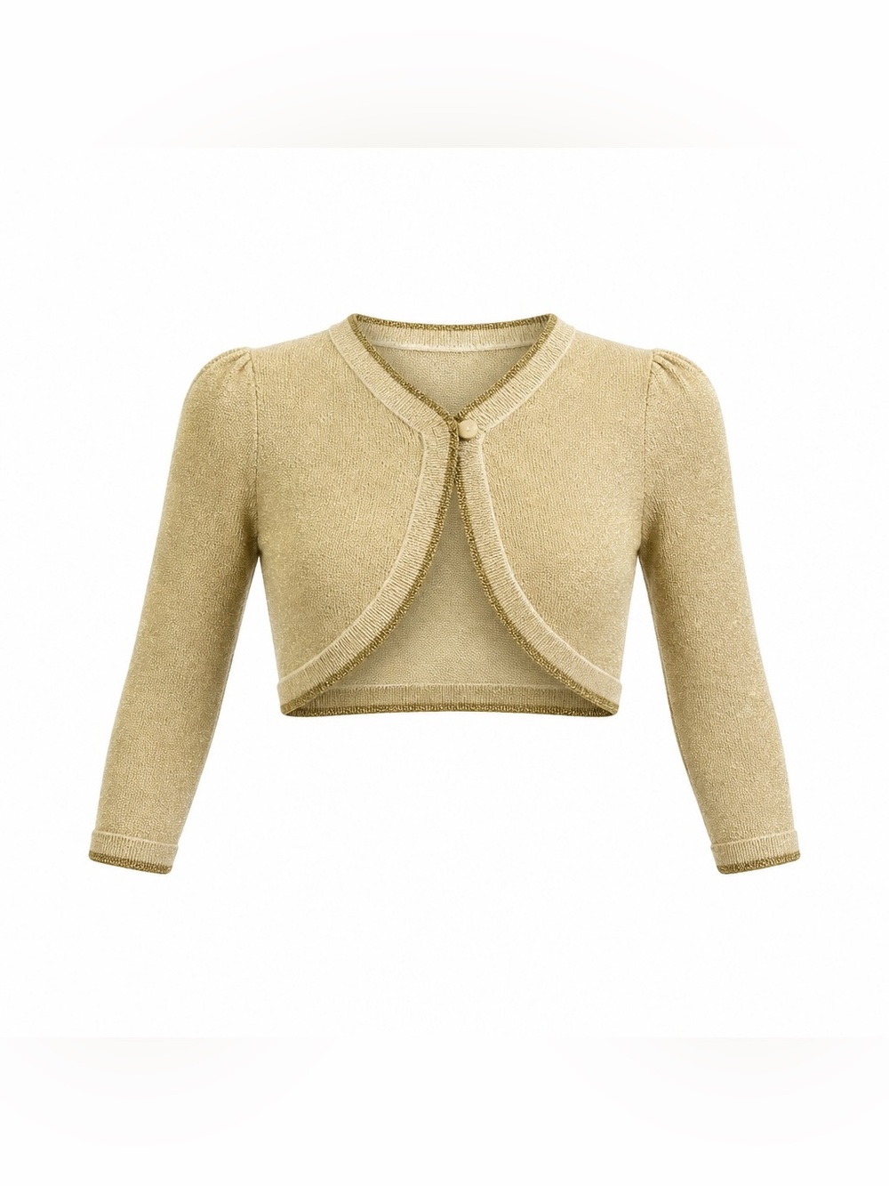 Just One You - Special Occassion - gold thread bolero. Size 6 months